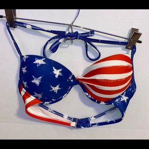 American Flag Push-Up Bikini Top